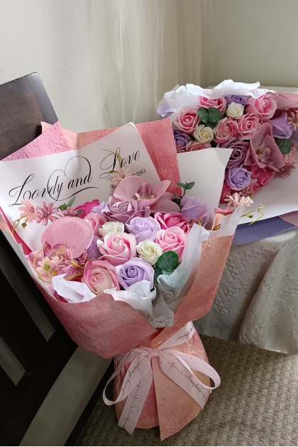 VLD Soap Rose Series - Romantic Pink Purple 